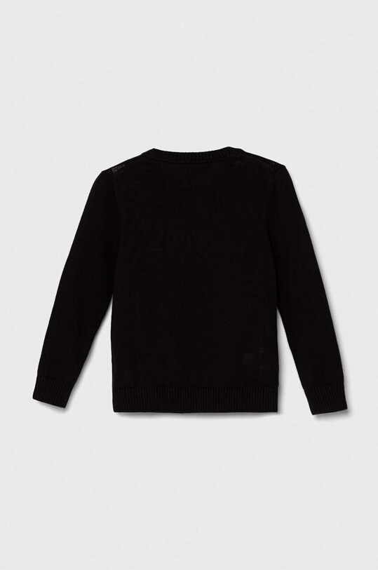 Otroški bombažen pulover Calvin Klein Jeans IB0IB02021.116.PPYH črna SS24