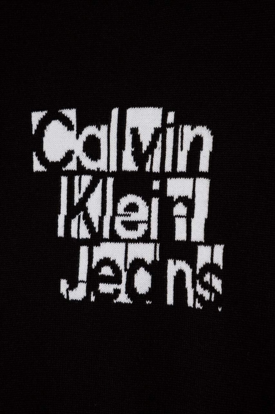 Chłopiec Calvin Klein Jeans sweter bawełniany dziecięcy IB0IB02021.116.PPYH czarny