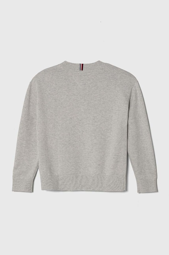 Tommy Hilfiger sweter bawełniany dziecięcy KB0KB08724.PPYH szary SS24