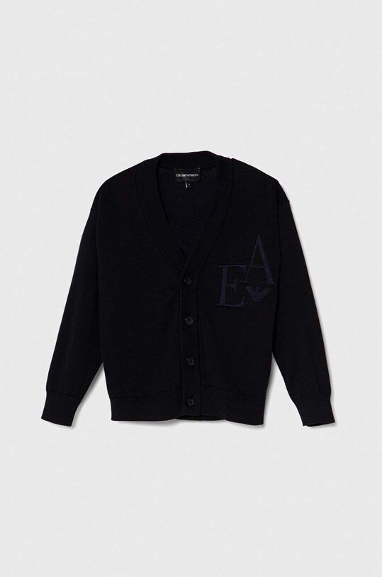 Дитячий кардиган Emporio Armani аплікація темно-синій 3D4M52.4MHUZ