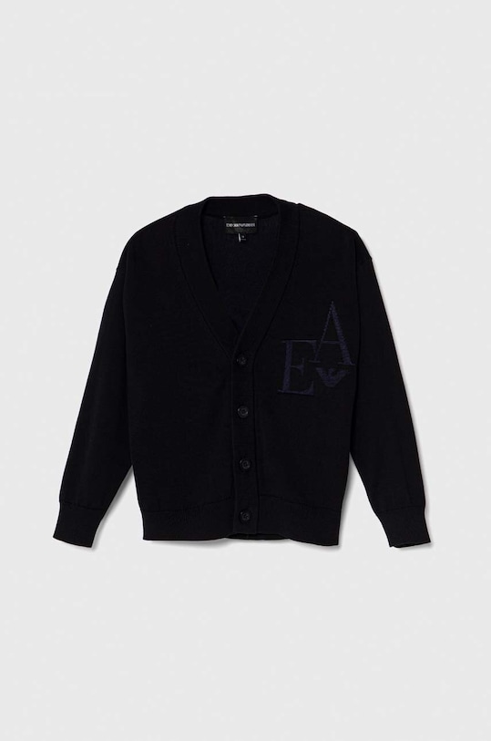 Детский кардиган Emporio Armani аппликация тёмно-синий 3D4M52.4MHUZ