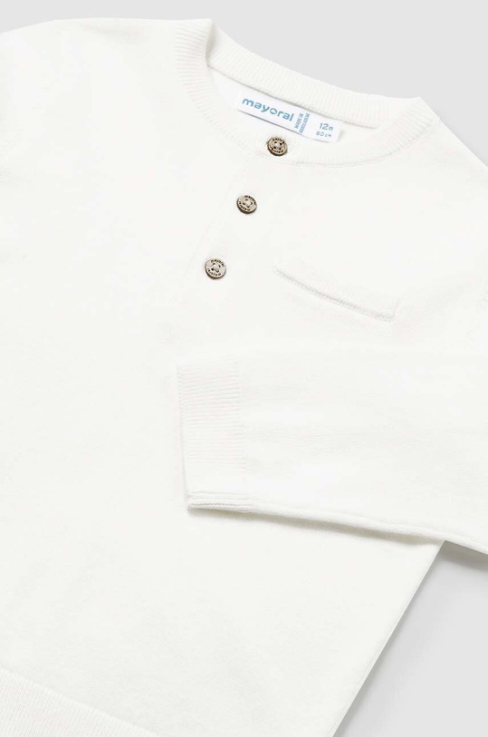 Chłopiec Mayoral sweter bawełniany niemowlęcy 1383.3A.Baby.PPYH beżowy