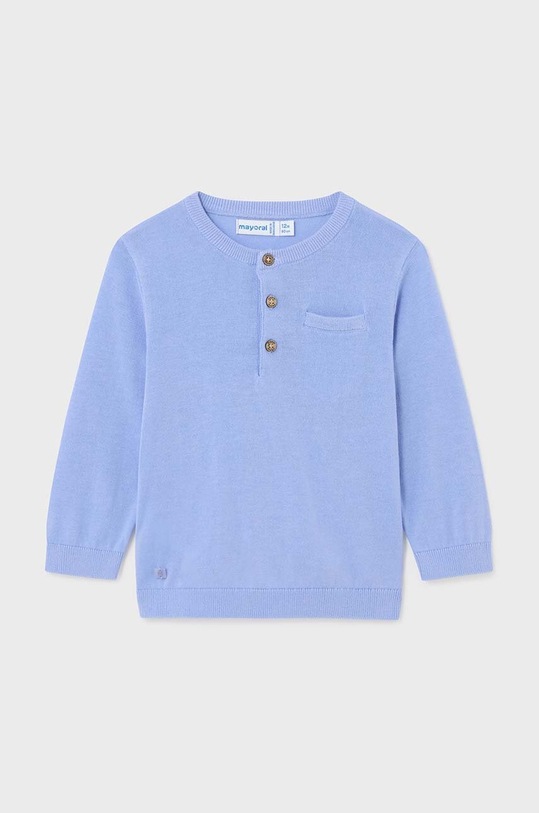 Mayoral sweter bawełniany niemowlęcy pozostałe niebieski 1383.3A.Baby.PPYH