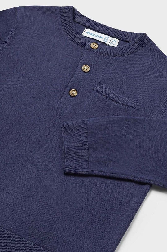 Chłopiec Mayoral sweter bawełniany niemowlęcy 1383.3A.Baby.PPYH granatowy