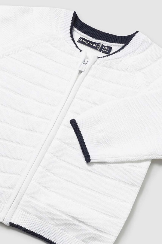 Dječaci Pamučni kardigan za bebe Mayoral 1389.3B.Baby.PPYH bijela