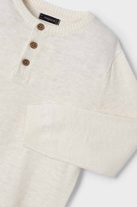 Mayoral sweter z domieszką lnu dziecięcy beżowy 3356.5C.Mini.PPYH