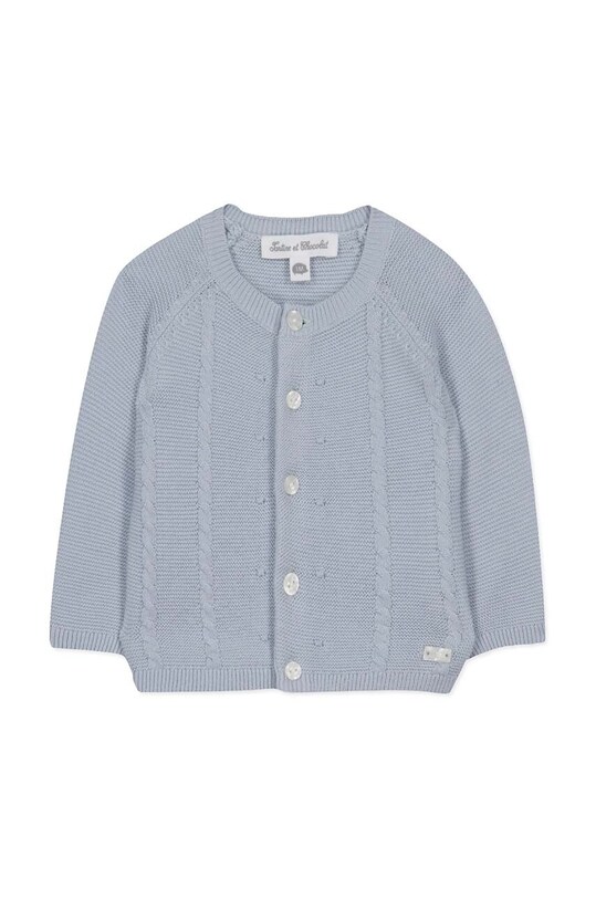 Детский хлопковый кардиган Tartine et Chocolat TY18000.60.74 голубой SS24