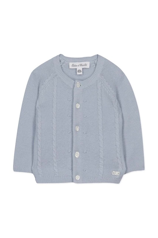 Tartine et Chocolat cardigan din bumbac pentru bebeluși TY18000.60.74 albastru SS24
