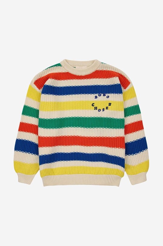Bobo Choses sweter bawełniany dziecięcy 124AC135 multicolor SS24