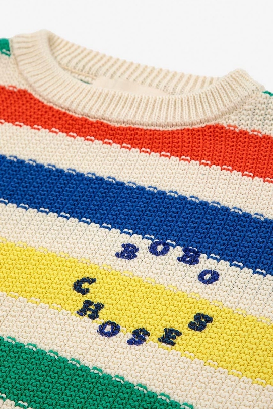 Chłopiec Bobo Choses sweter bawełniany dziecięcy 124AC135 multicolor