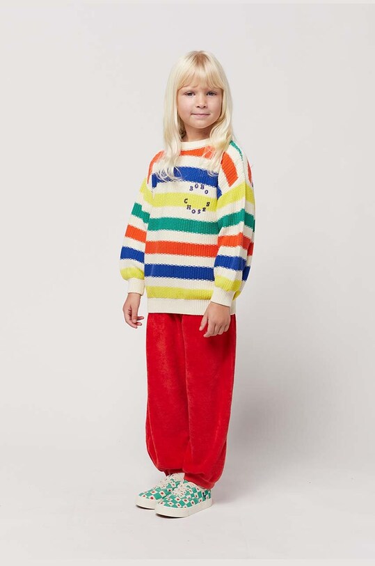 Bobo Choses sweter bawełniany dziecięcy 124AC135 multicolor