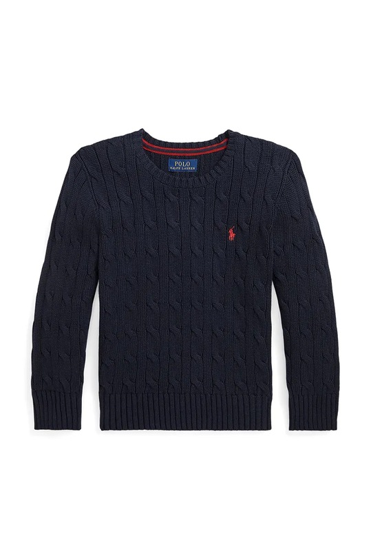 Polo Ralph Lauren pulover de bumbac pentru copii 322702674060 bleumarin AW24