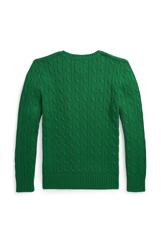 Παιδικό βαμβακερό πουλόβερ Polo Ralph Lauren 323702674065 πράσινο AW24