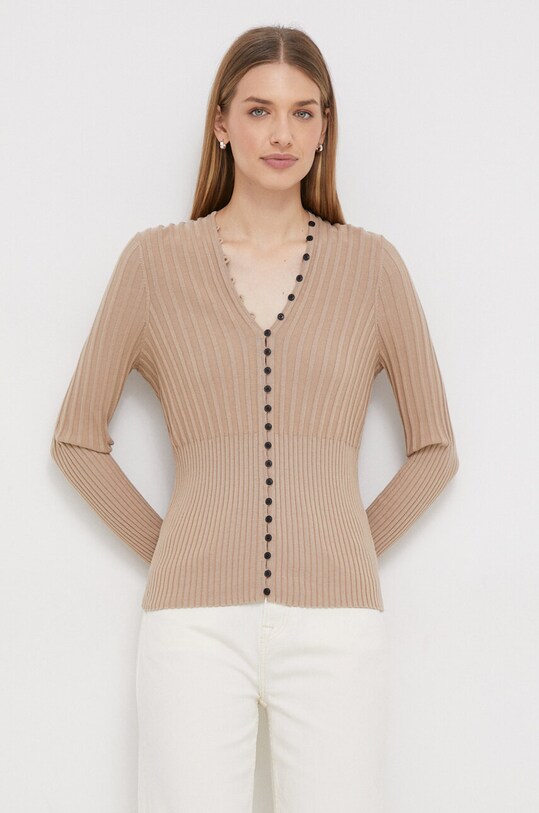 Tommy Hilfiger kardigan pozostałe beżowy WW0WW40709
