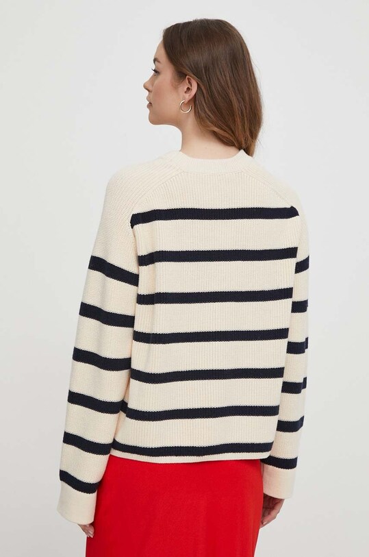 Odzież Tommy Hilfiger sweter bawełniany WW0WW40751 beżowy