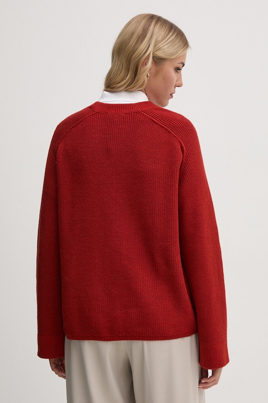 Oblečení Bavlněný svetr Tommy Hilfiger WW0WW40751 burgundské