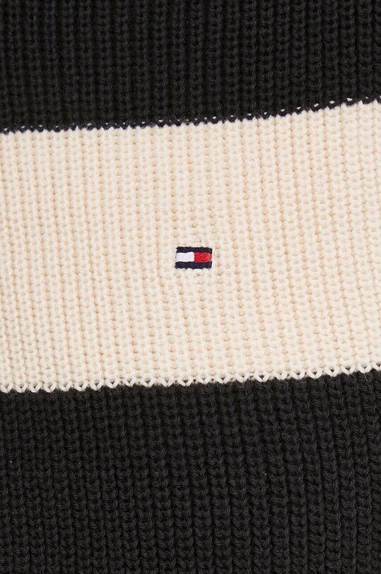 Βαμβακερό πουλόβερ Tommy Hilfiger WW0WW40751 μαύρο