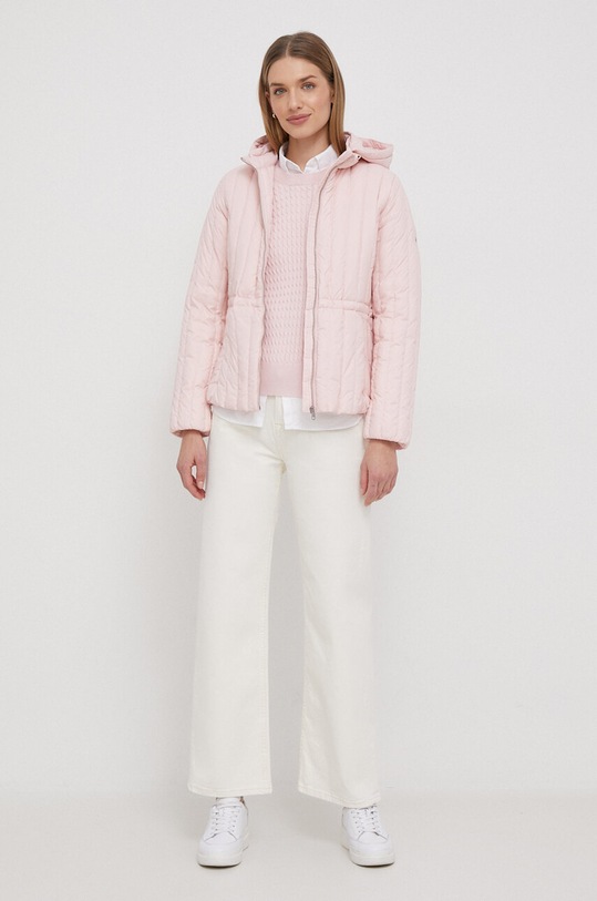 Bavlněný svetr Tommy Hilfiger WW0WW41142 růžová AW24
