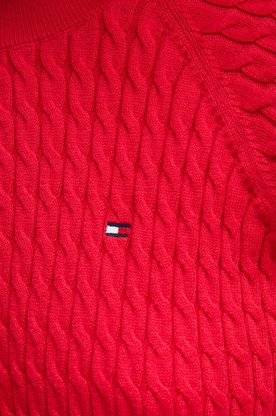Tommy Hilfiger maglione in cotone WW0WW41142 rosso