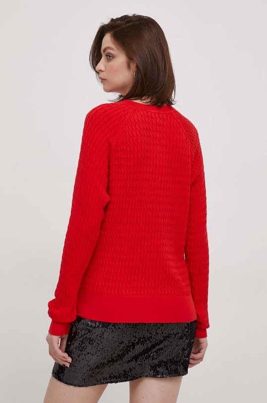 Odzież Tommy Hilfiger sweter bawełniany WW0WW41142 czerwony