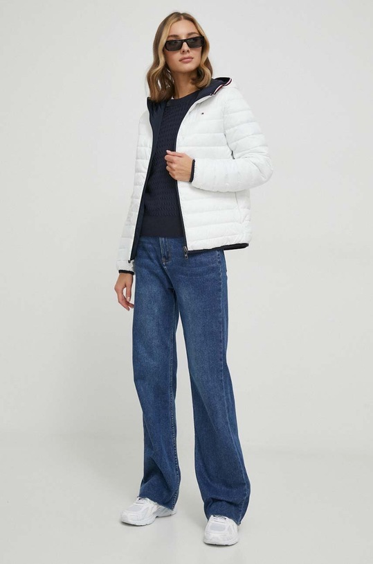 Bavlněný svetr Tommy Hilfiger WW0WW41142 námořnická modř AW24
