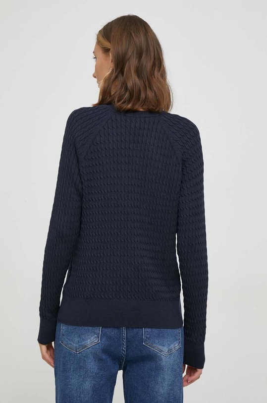 Oblečení Bavlněný svetr Tommy Hilfiger WW0WW41142 námořnická modř