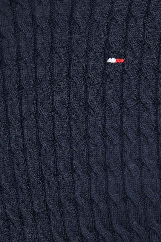 Bavlněný svetr Tommy Hilfiger WW0WW41142 námořnická modř