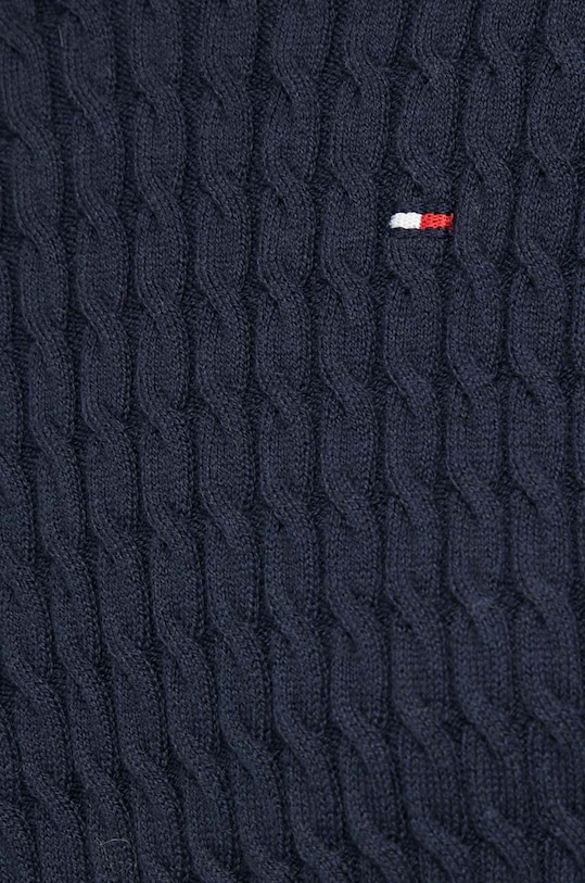 Bavlněný svetr Tommy Hilfiger WW0WW41142 námořnická modř