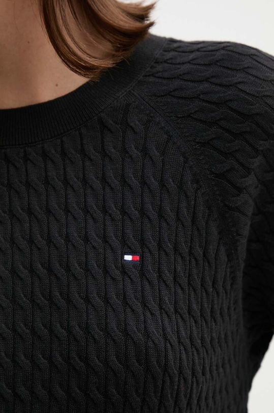 Бавовняний светр Tommy Hilfiger WW0WW41142 чорний