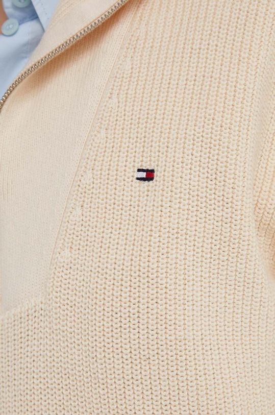 Tommy Hilfiger sweter bawełniany WW0WW42420 beżowy