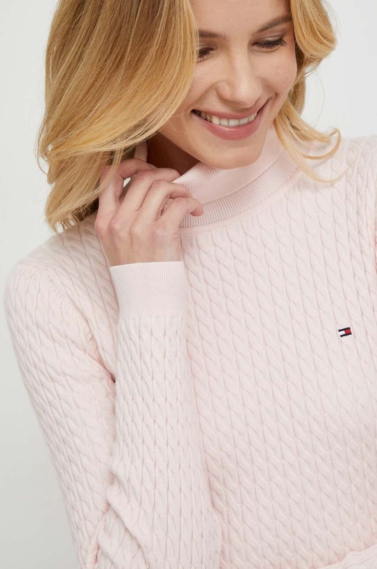 Tommy Hilfiger pulóver rózsaszín WW0WW40678
