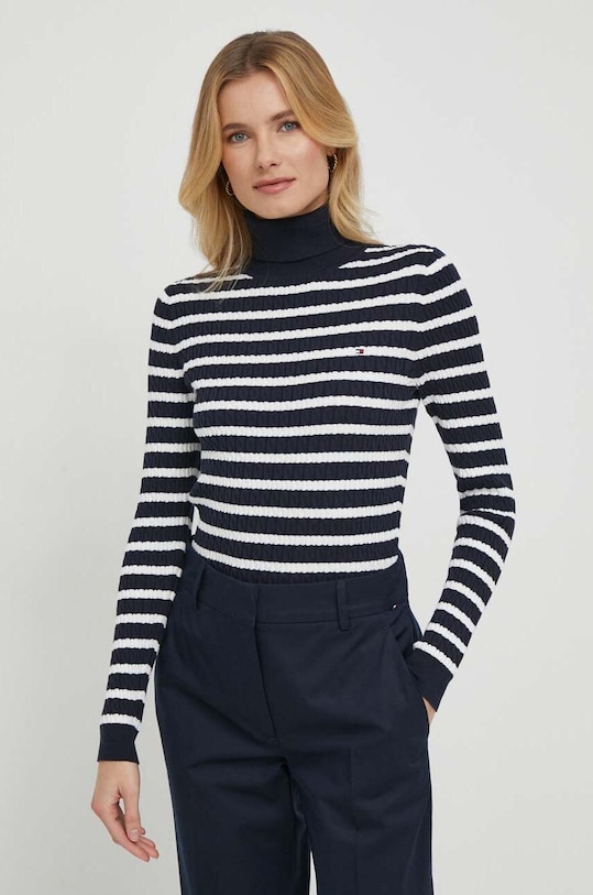 Tommy Hilfiger pulóver sötétkék WW0WW40678