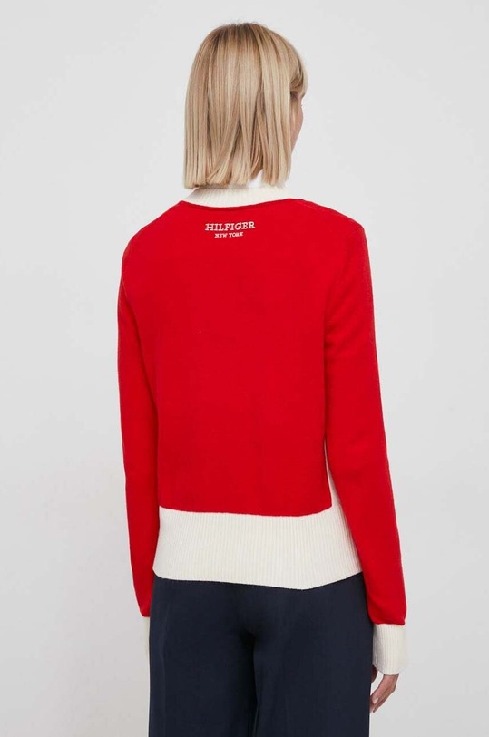 Oblečení Svetr z vlněné směsi Tommy Hilfiger WW0WW40718 červená