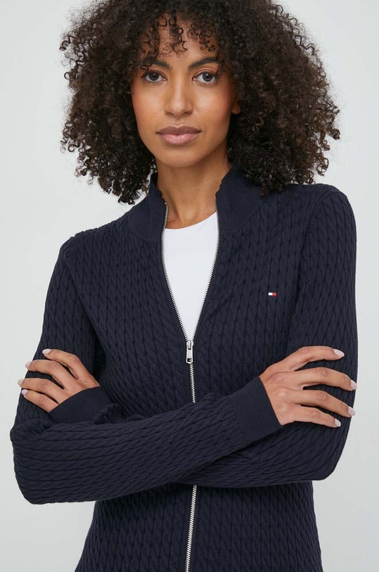Tommy Hilfiger cardigan bleumarin WW0WW40739