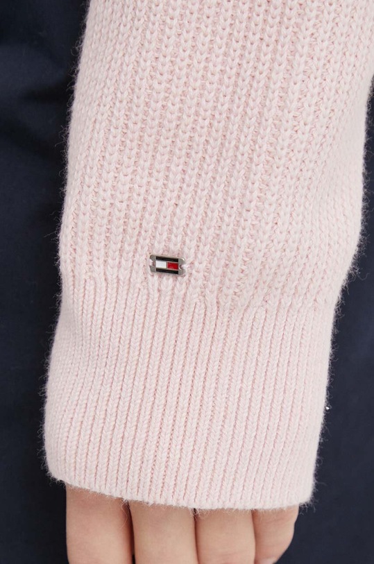 Tommy Hilfiger sweter bawełniany WW0WW41146 różowy
