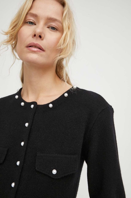 Gestuz cardigan din lână negru 10908603
