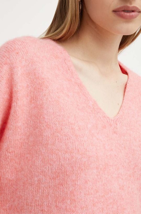 BOSS Orange sweter wełniany 50509995 różowy