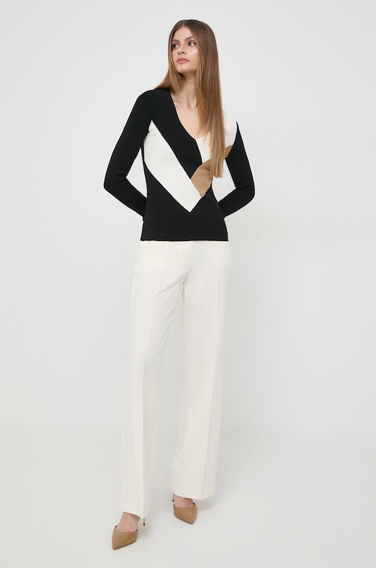 Πουλόβερ BOSS 50505680 πολύχρωμο SS24