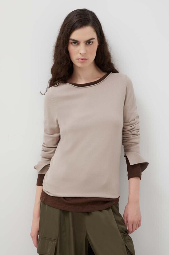 Marc O'Polo sweter beżowy 310512960301