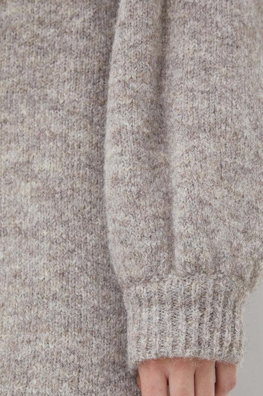 Sveter s prímesou vlny Bruuns Bazaar BBW3755 béžová