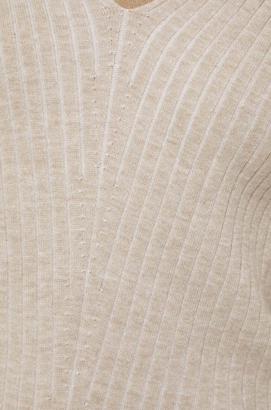 Dkny sweter P3KSAL67 beżowy