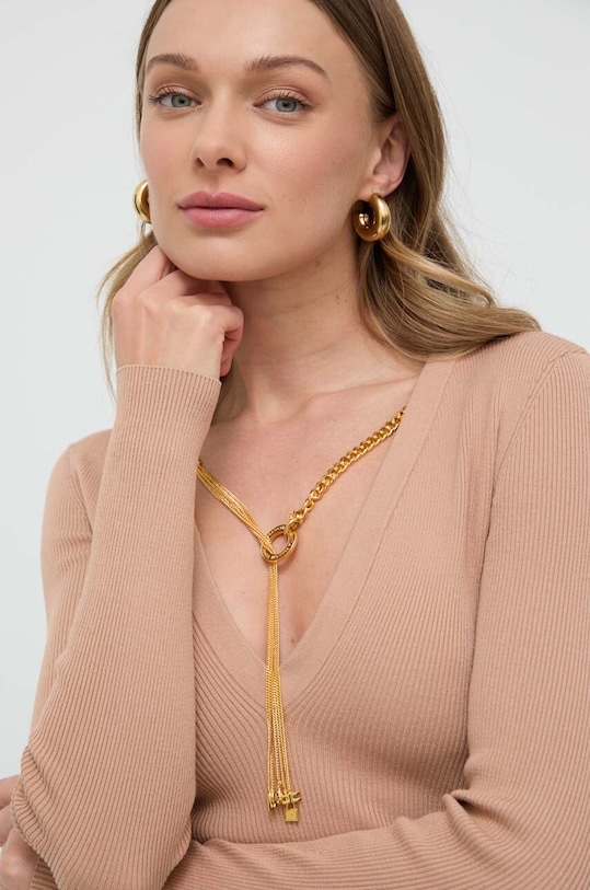 Elisabetta Franchi sweter beżowy MK39S41E2