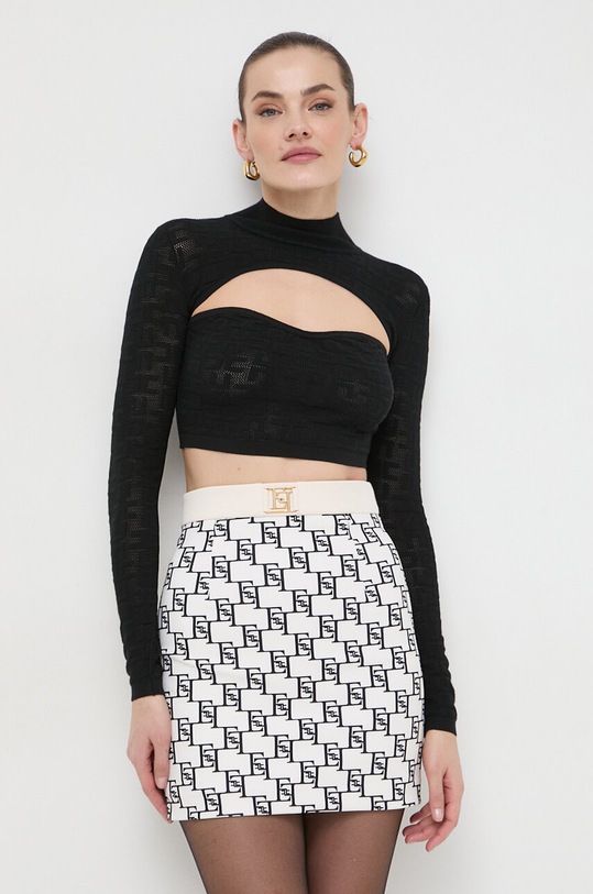 Elisabetta Franchi sweter pozostałe czarny MK40B41E2
