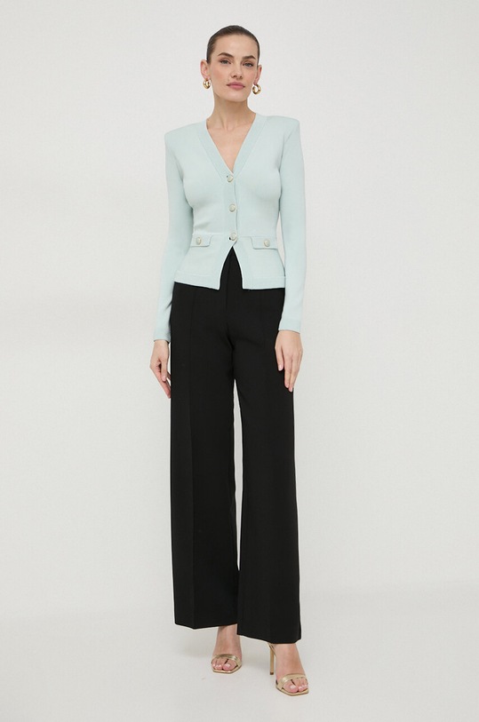 Elisabetta Franchi kardigan MK43S41E2 zielony SS24