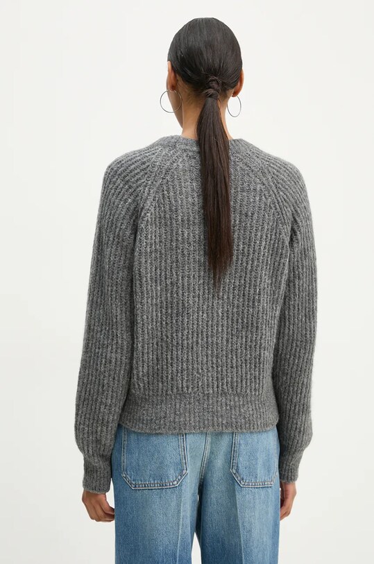 Oblečení Svetr z vlněné směsi Samsoe Samsoe F23400050 šedá