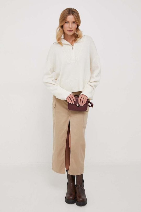 Шерстяной свитер Calvin Klein K20K206362 бежевый SS24