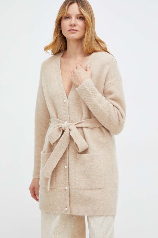 Volnena jopica Custommade Srednje debeline rjava 999289362