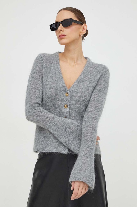 By Malene Birger cardigan din lana uni gri Q71340027