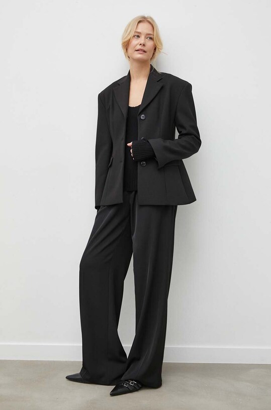 By Malene Birger pulover de lana Q72101003 negru SS24