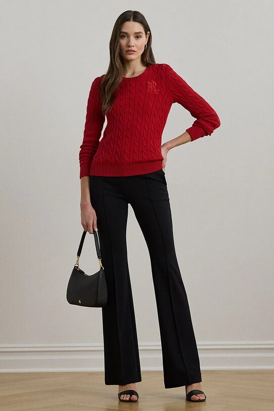 Odzież Lauren Ralph Lauren sweter bawełniany 200932223 czerwony